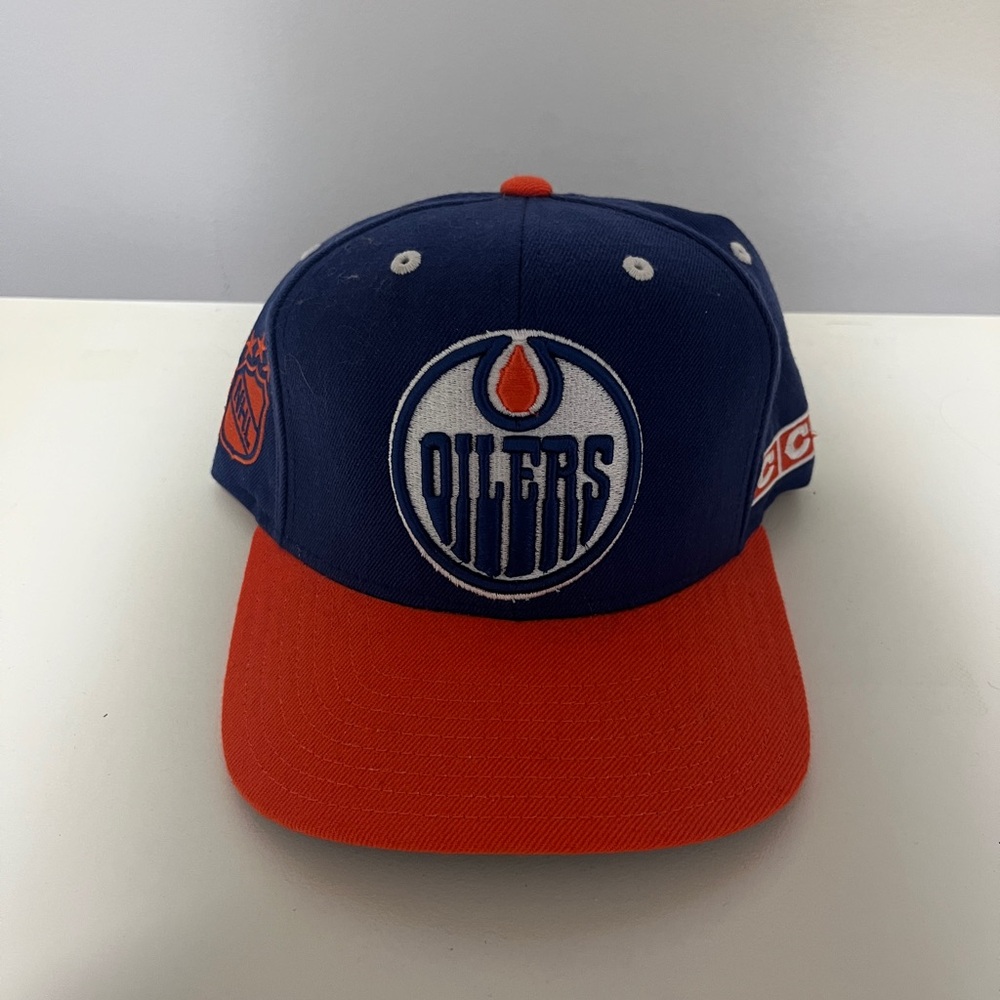 Edmonton Oilers Blue and Orange Snap back